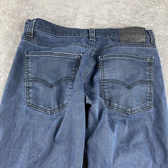 Levis 511 Slim Fit Jeans Mens 32x32 Blue Dark Wash Low Rise - Picture 16 of 16